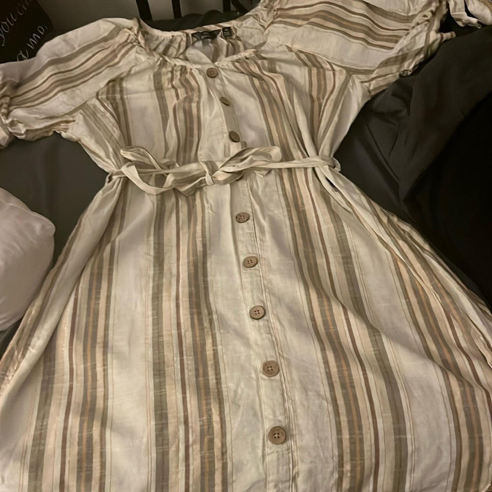 Vertical striped Spring/ Summer dress